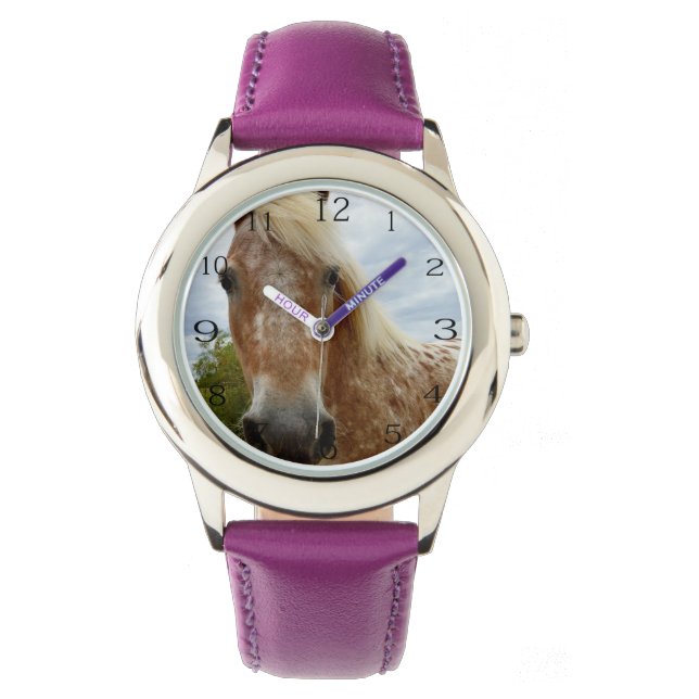 Montre "Le sucre : la grâce de l'Appaloosa" (devant)