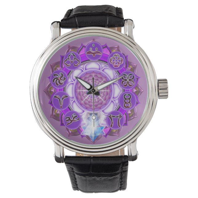 Montre Le symbole de la liberté de la Couronne Chakra (devant)