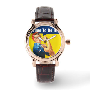 Montre "LE TEMPS DE LE FAIRE" motive Rosie le Riveter,