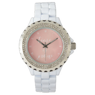Montre - le temps est maintenant rose