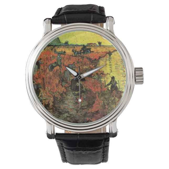 Montre Le vignoble rouge par Vincent van Gogh (devant)