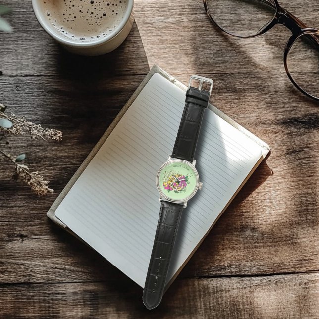 Montre Léopard jaune Gecko Vert (Créateur téléchargé)