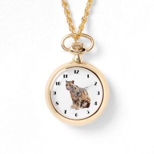 Montre léopard nébuleux photographie jungle grand félin a