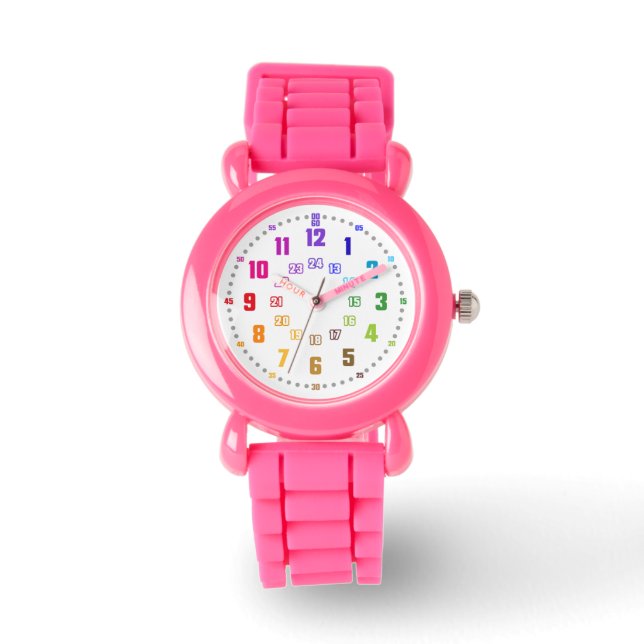 Montre  Lernuhr Kinderuhr Schulanfangsgeschenk Armbanduhr (Recto)