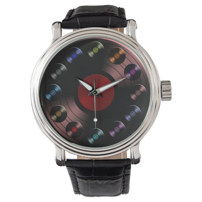 Montre les années 70 dossier Retro Vinyl (devant)
