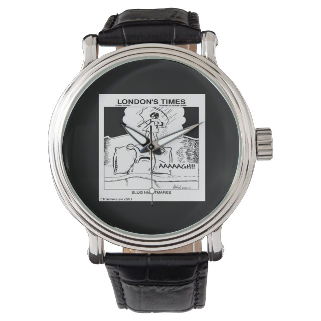 Montre Les cauchemars de la luge Funny Unisex Watch (devant)