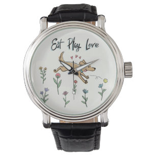 Montre Les chiens dans le jardin II   mangent l'amour de