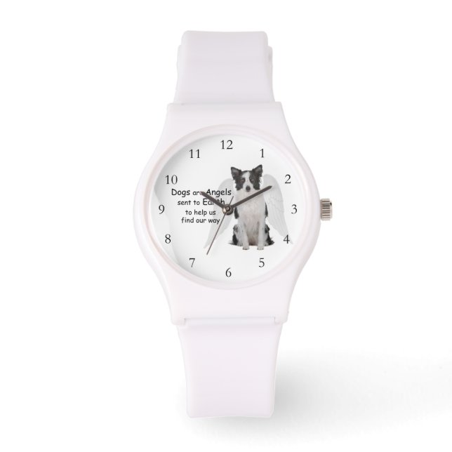 Montre Les Collies Frontaliers Sont Des Anges (Recto)