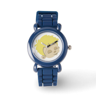 Montre Les enfants regardent avec le visage mignon de l'e