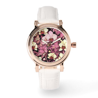 Montre Les femmes regardent blanc avec le visage design o