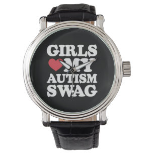 Montre Les filles aiment mon autisme Swag Funny Sensibili
