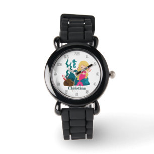 Montre Les filles de sirène d'imaginaire ajoutent la