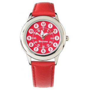 Montre Les filles d'enfants rouges et le blanc ajoutent
