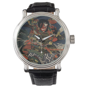 Montre Les guerriers samouraïs Tadanori et Noritsune