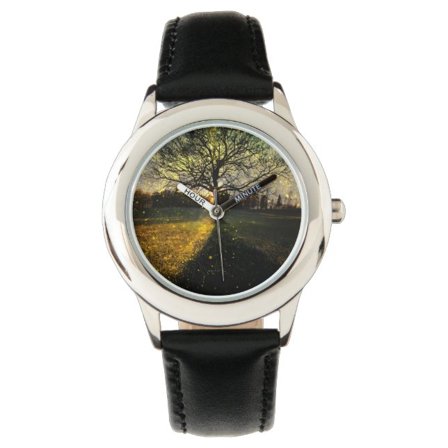 Montre Les lucioles magiques paysage onirique (devant)