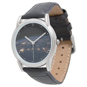 Montre Les Lumières De La Ville Du Sud Des États-Unis.