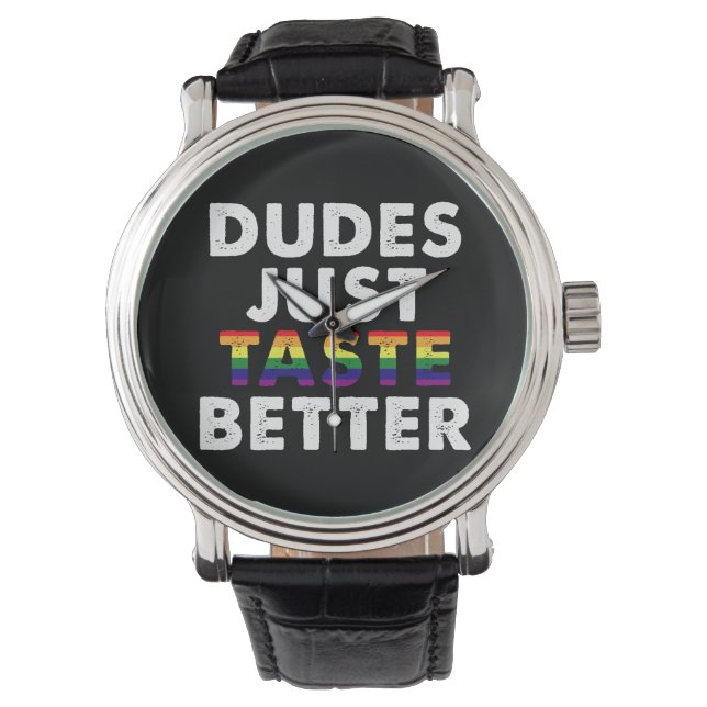 Montre Les mecs Goûtent une meilleure idée de cadeau Gay  (devant)