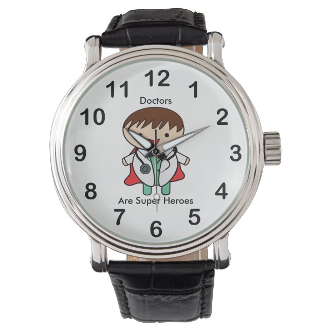 Montre Les médecins sont de super héros Kawaii (devant)
