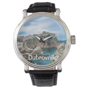 Montre Les murs de Dubrovnik vue mer