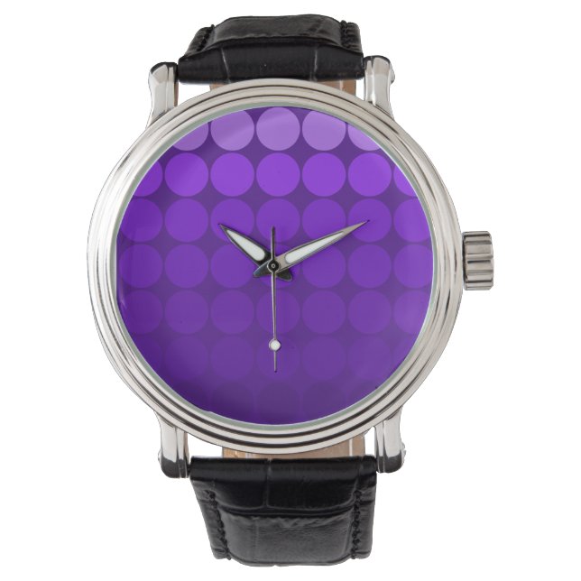 Montre Les points Pop Mod Lilac to Deep Purple Gradient C (devant)