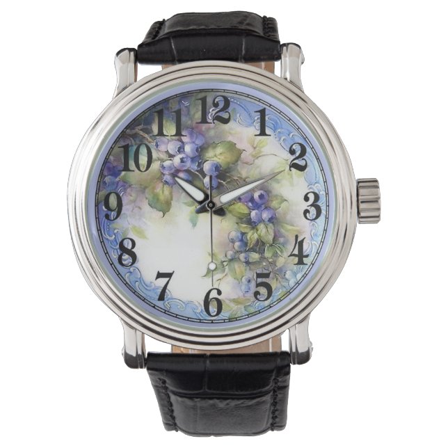 Montre Les raisins sur une vigne (devant)