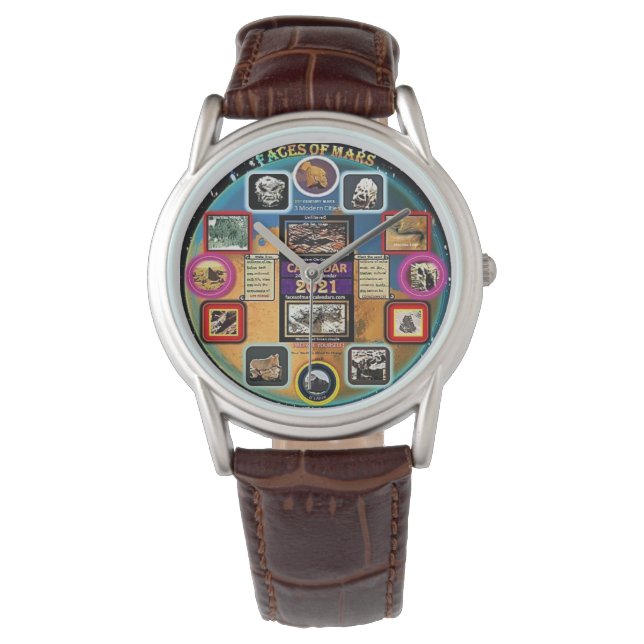 Montre Les visages tant attendus de Mars poignet, & pock  (devant)