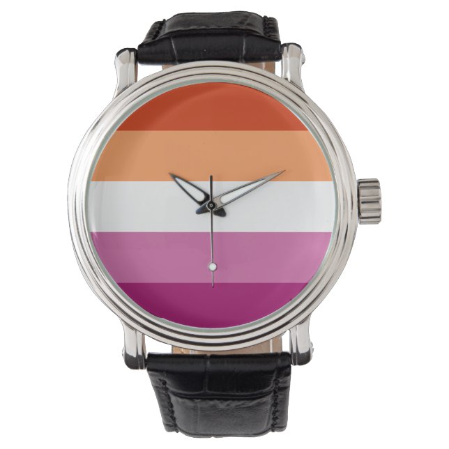 Montre Lesbian Pride Flag LGBTQ (devant)