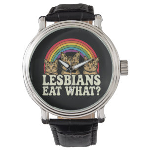 Montre Lesbiennes mangent quoi Meme vintage de la fierté 