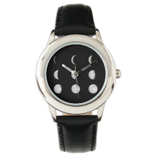 MONTRE L'ESPACE DE PHASES DE LUNE