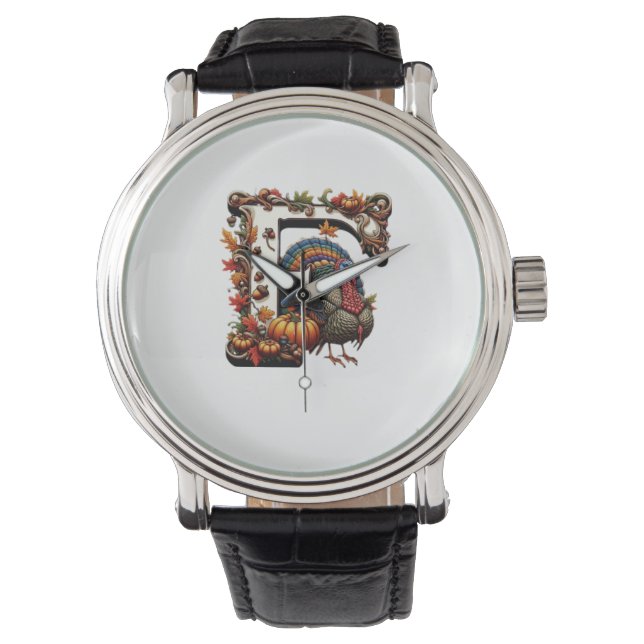 Montre Letter f Thanksgiving gift style  (devant)