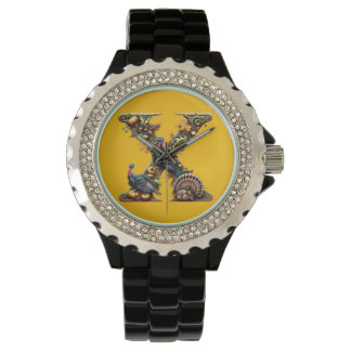 Montre Letter X Thanksgiving turkey style 