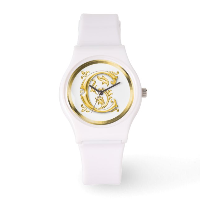 Montre Lettre initiale C Stylish Girly Designer (Recto)