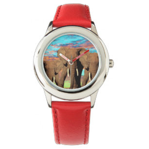 Montre Levée de soleil opale de l'éléphant,