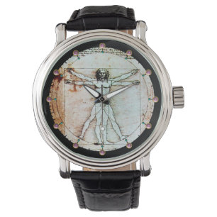 Montre L'HOMME VITRUVIEN - Parchemin antique