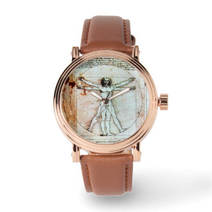 Montre L'HOMME VITRUVIEN - Parchemin antique
