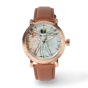 Montre L'HOMME VITRUVIEN - Parchemin antique