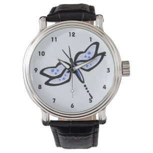 Montre Libellule de bleu royal