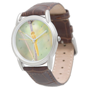 Montre Libellule d'or