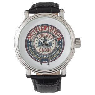 Montre Liberty Aviator Patriotique Patriotique Aviation V