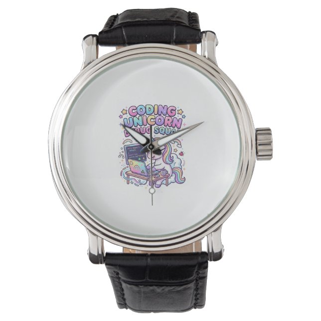Montre Licorne Coding Licorne Debug Squad Marché Charme (devant)