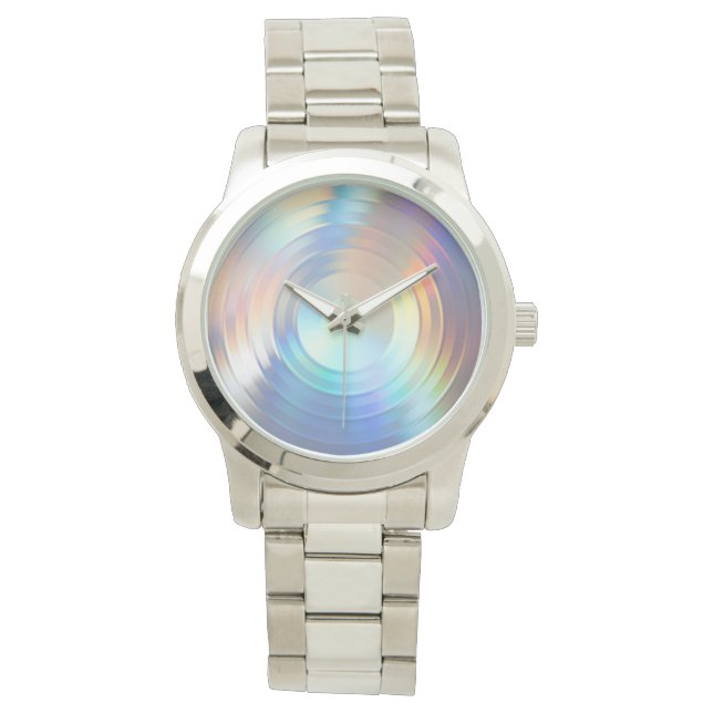 Montre Licorne Mermaid Arc-en-ciel Pastel Holographique M (devant)