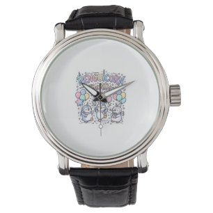 Montre Licorne Penguicorne Fête Vecteur Premium Vector De