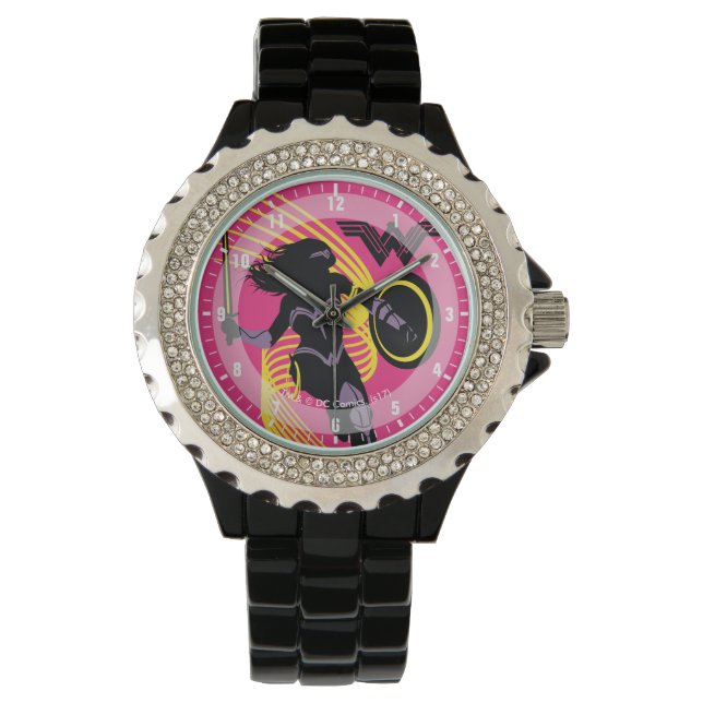 Montre Ligue de Justice | Wonder Woman Icon Silhouette (devant)