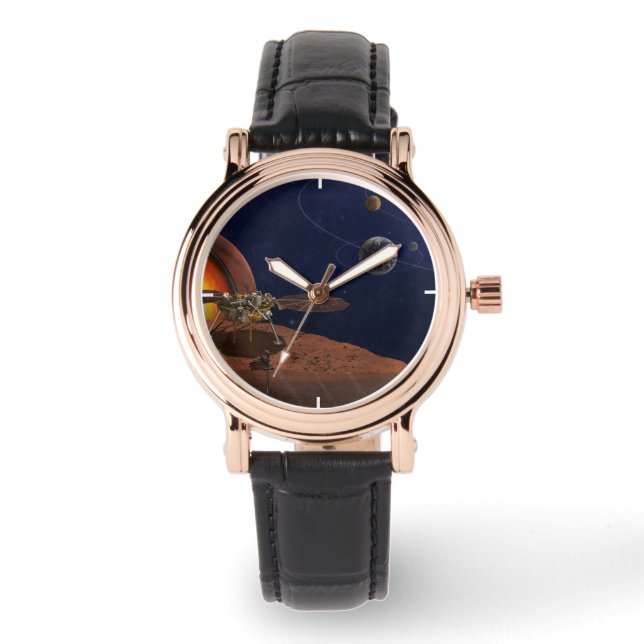 Montre L'interprétation de l'artiste de la Lander de visi (Recto)