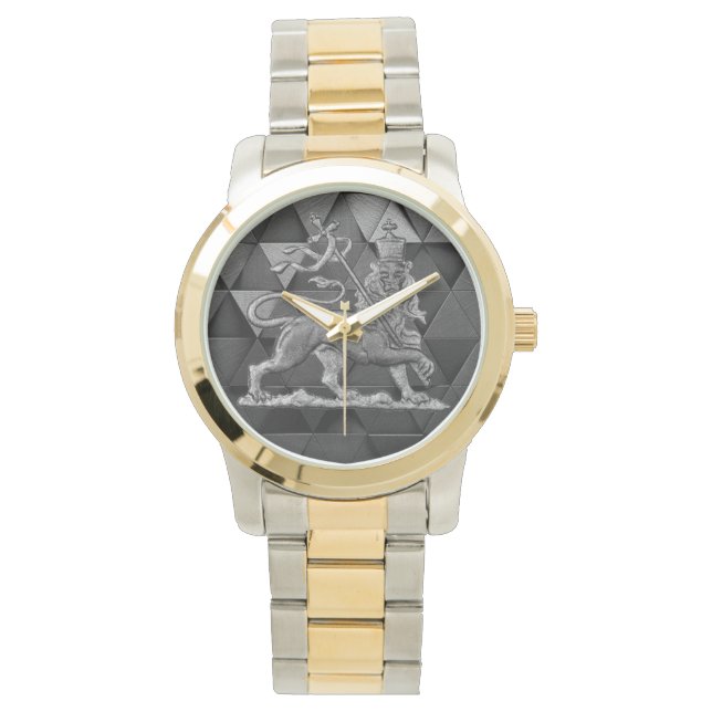 Montre Lion de Judah Jah Rastafari Rasta Reggae Roots INI (devant)