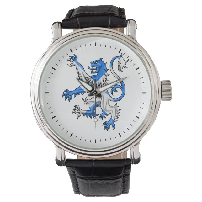 Montre Lion écossais aux couleurs de St. Andrew (devant)