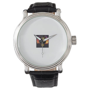 Montre Lion géométrique
