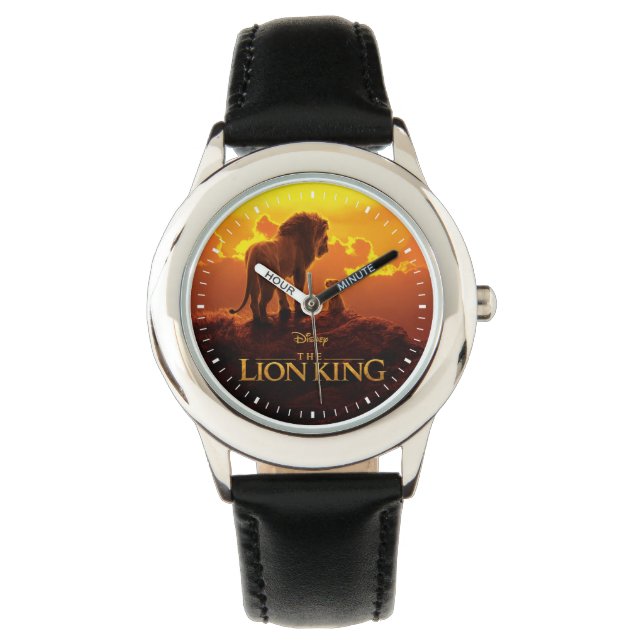 Montre Lion King | Mufasa & Simba au coucher du soleil (devant)