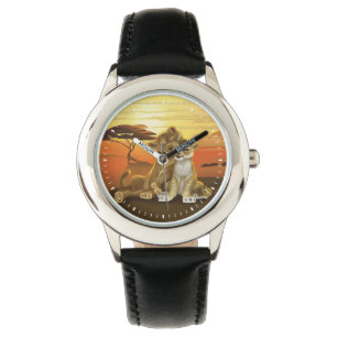 Montre Lion King   Simba & Nala Au coucher du soleil