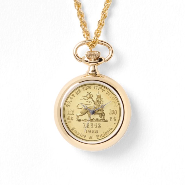 Montre Lion of Judah Empire of Ethiopia Reggae Rastafari (Recto)